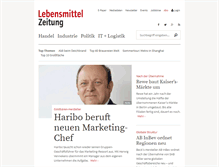 Tablet Screenshot of lebensmittelzeitung.net